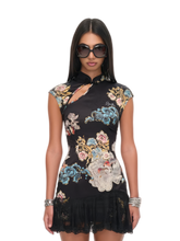 JYOSEI Floral Lace Cheongsam Dress – Mini Dresses