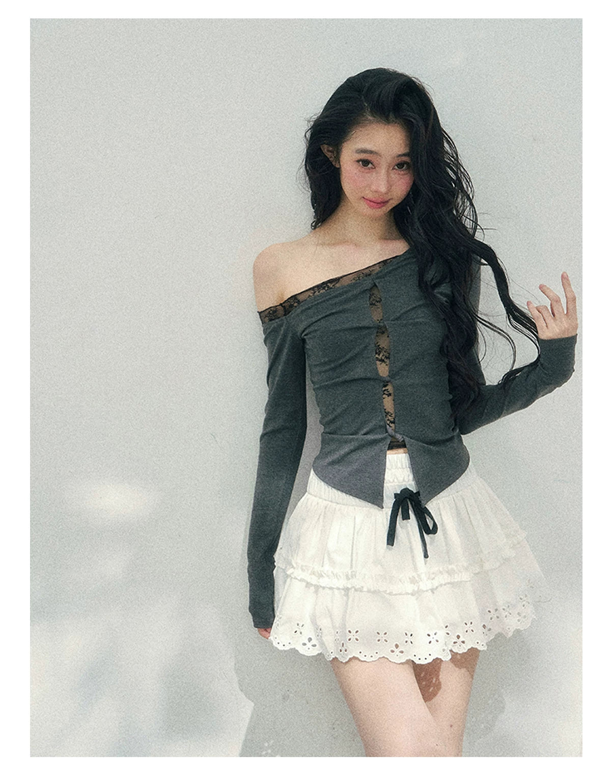 “Spring Meadow” Embroidered Bubble Skirt