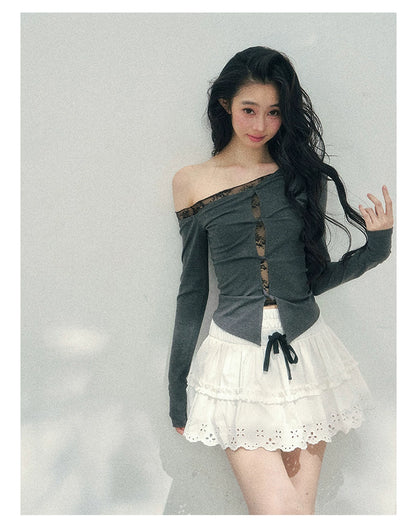 “Spring Meadow” Embroidered Bubble Skirt