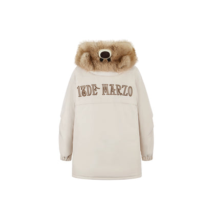 Faux Fur Collar Parka Down Coat
