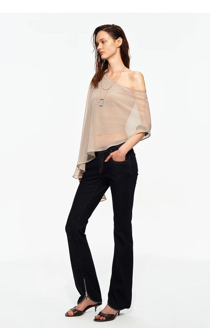 R2 Zip Hem Denim Jeans
