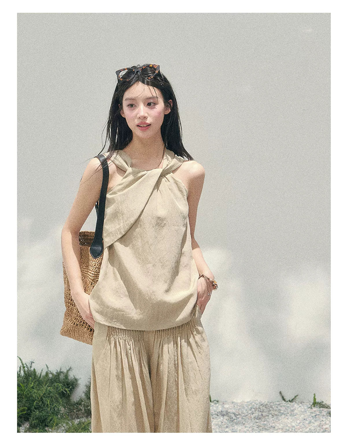 Soft Khaki Relaxed Set