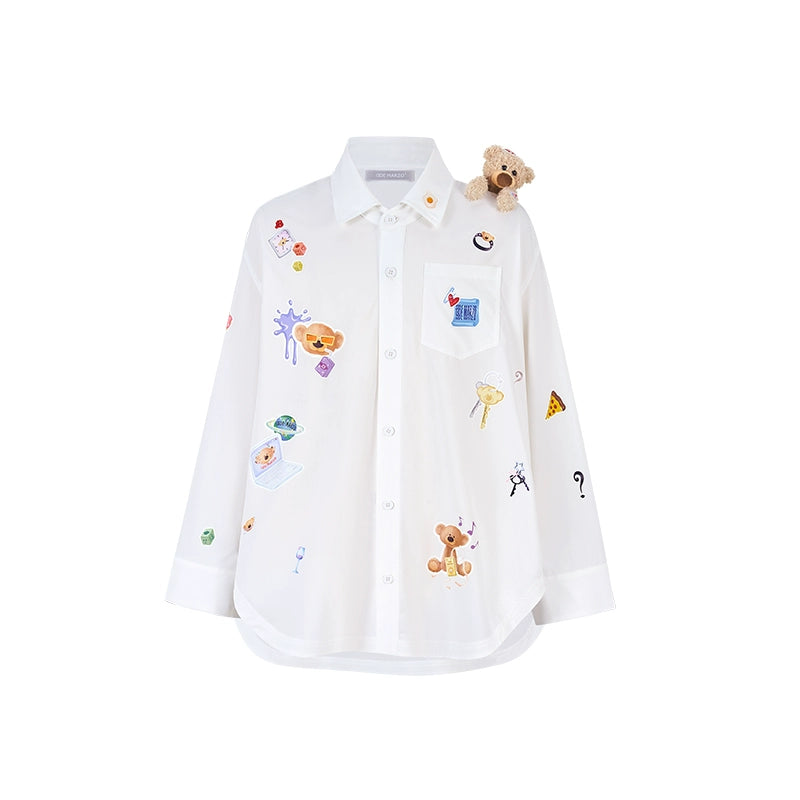 Bear Patch Longline Shirt