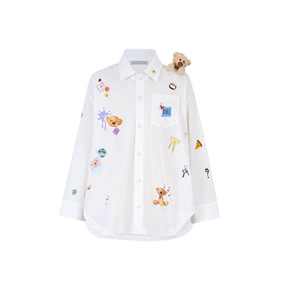 Bear Patch Longline Shirt