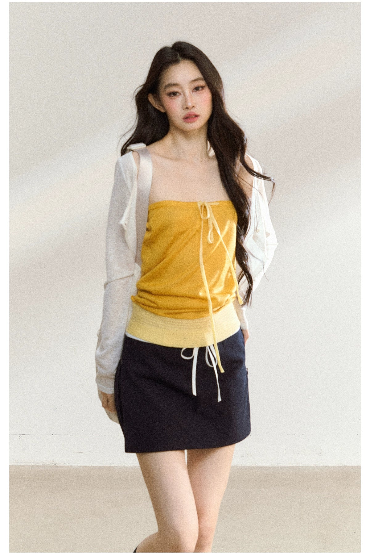 Colorblock Wool-Blend Bandeau