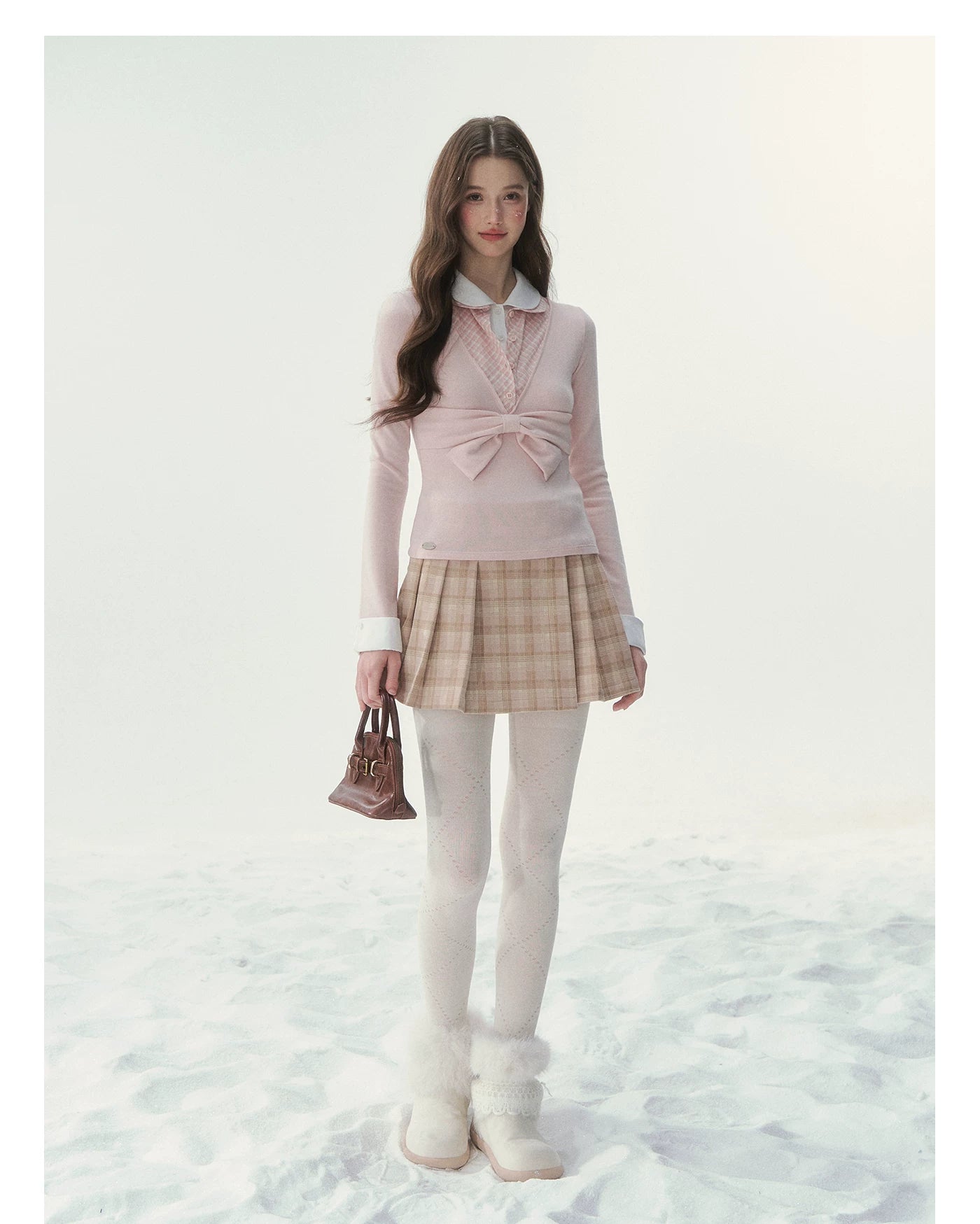 Vintage Peter Pan Collar Layered Blouse