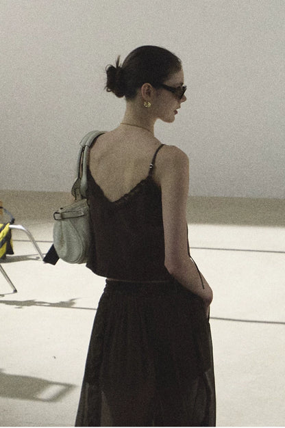 Lyocell Linen Camisole &amp; Relaxed Trousers Set