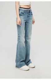 2-in-1 Flared Jeans - CHINASQUAD