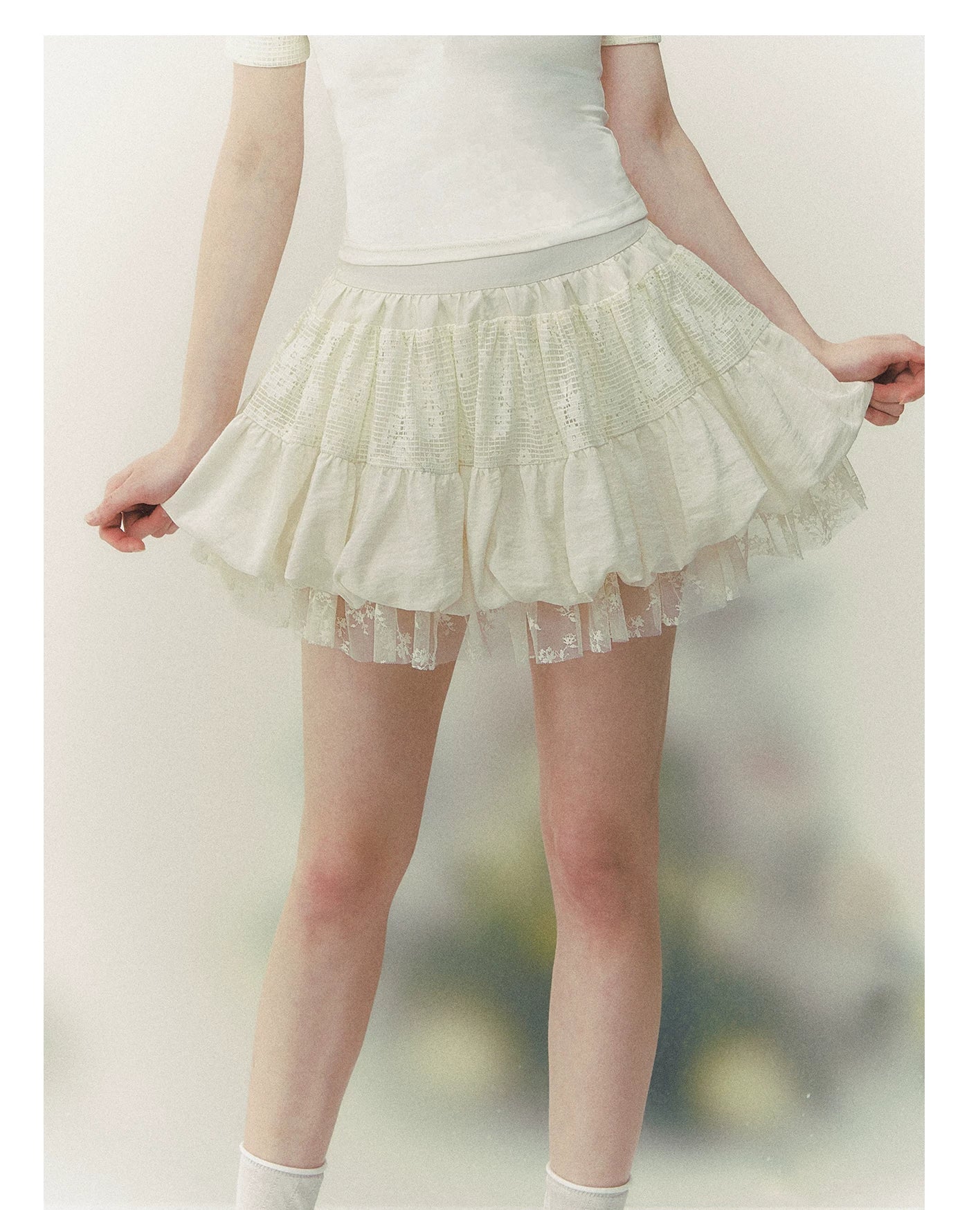 Layered Dream Lace Tiered Skirt