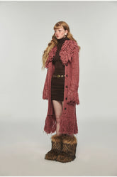 Tassel Knitted Maxi Overcoat - CHINASQUAD