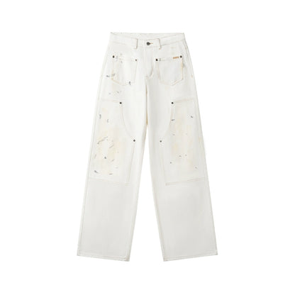 Polar Washed Twill Wide-Leg Jeans