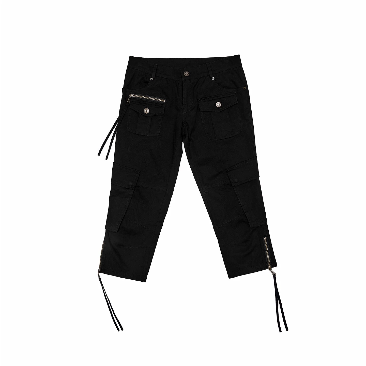 Multi-Pocket Utility Stretch Cargo Shorts