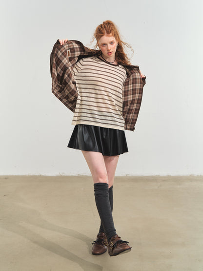 Vintage Reversible Stand-Collar Jacket
