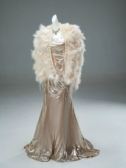 Molten Momo Liquid-Satin Couture Gown