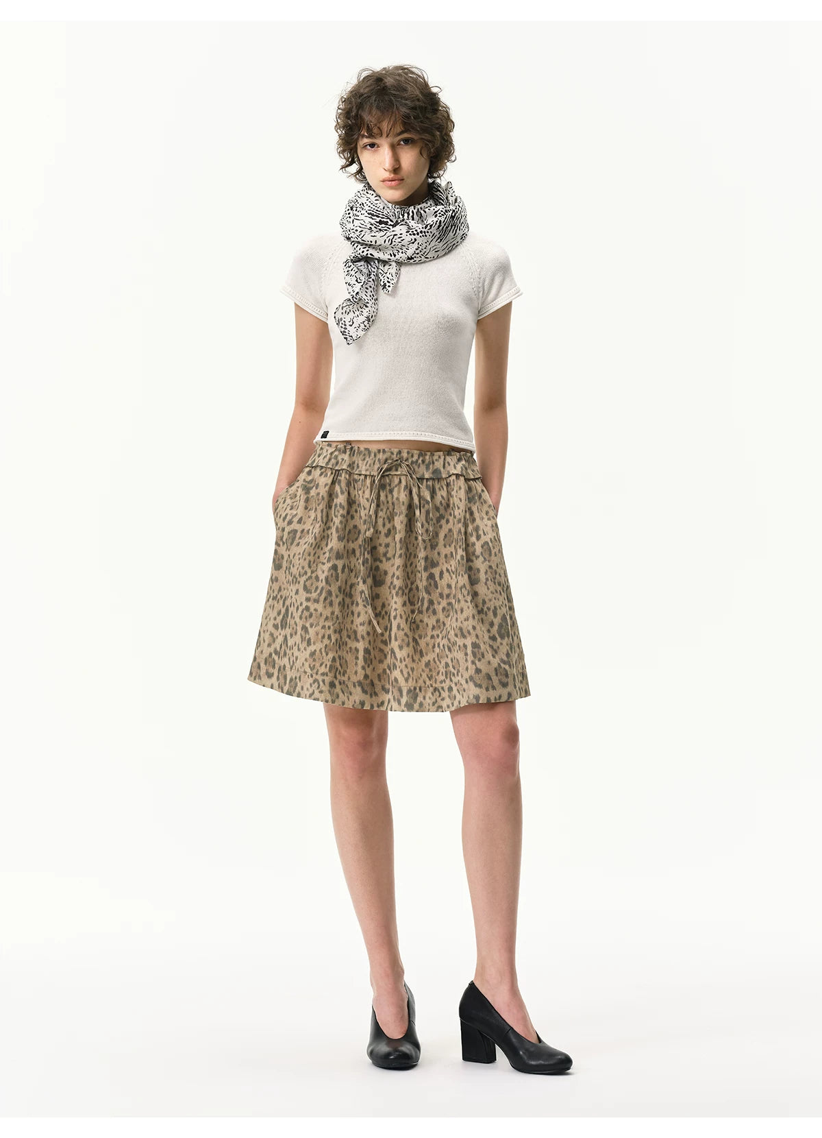 Lyocell Linen Leopard Top