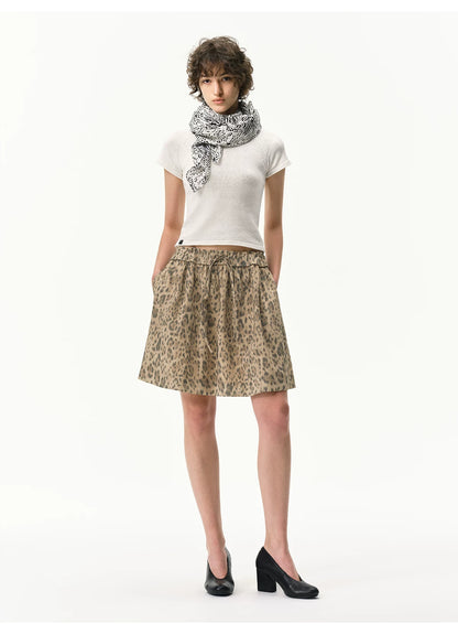 Lyocell Linen Leopard Top