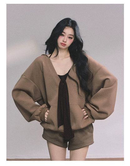 Autumn Leaves Hoodie Three-Piece Set