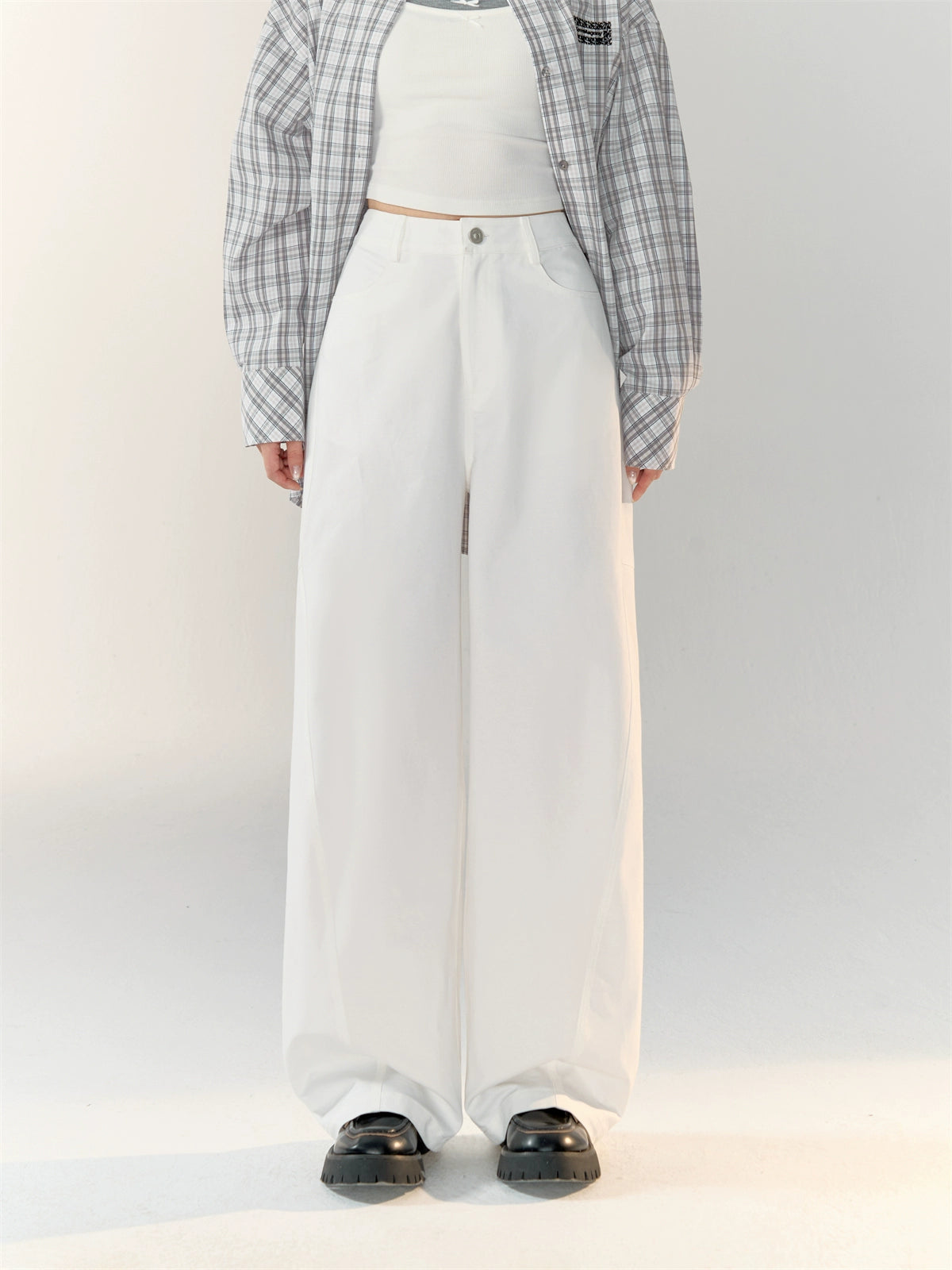 Versatile Simple Casual Wide-Leg Pants