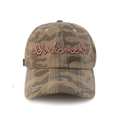 Vintage Camouflage Embroidered Baseball Cap