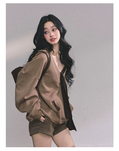 Autumn Leaves Hoodie Three-Piece Set