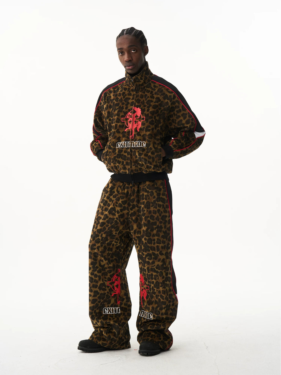 Vintage Leopard Print Sport Jacket
