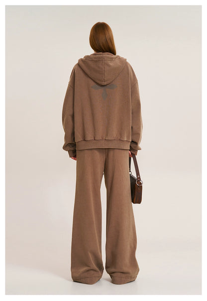 Cross Emblem Tower Wide-Leg Sweatpants
