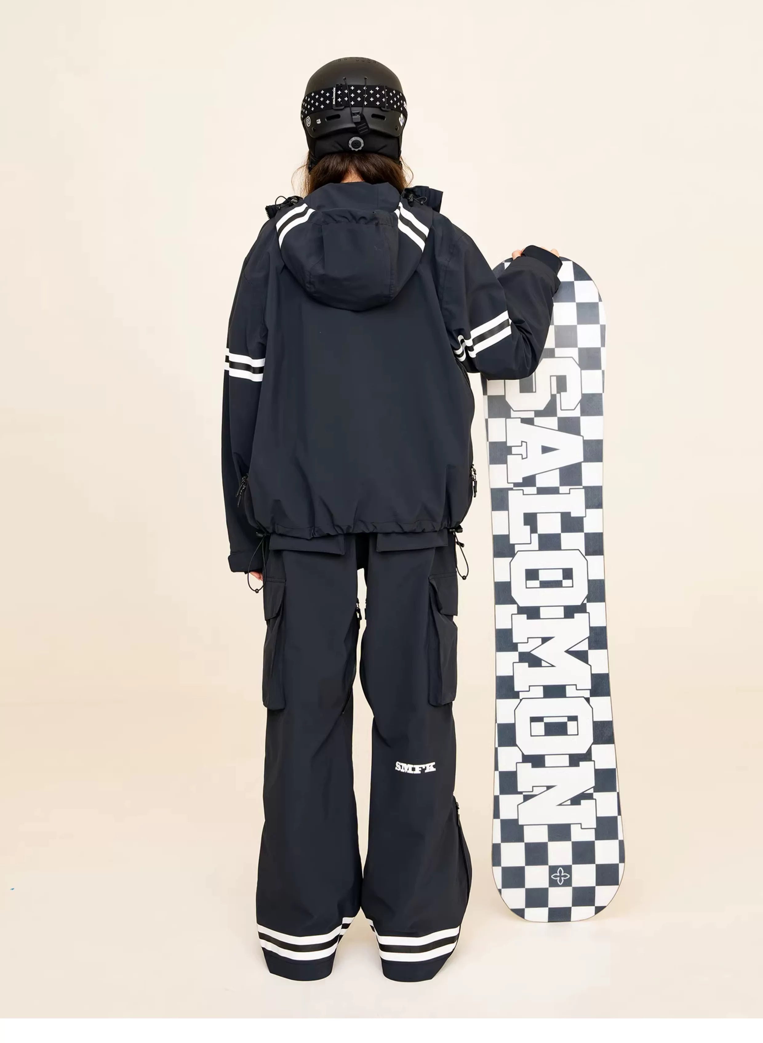 SMFK Abstract Grid Graphic Snowboard – DHL Express Shipping, Duties &amp; Taxes Included