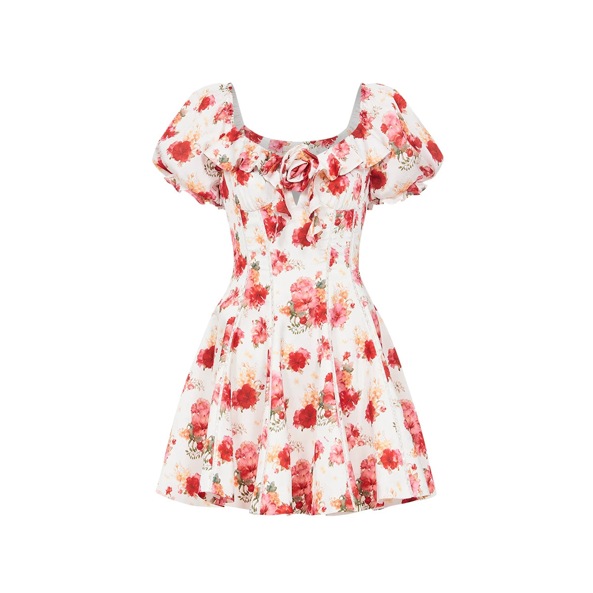 French Resort Waist-Defining Dress