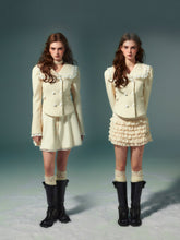 Naval Collar Wool Jacket & Skirt Set - CHINASQUAD