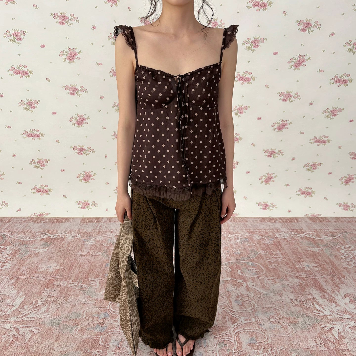 Leopard Print Vintage Vacation Camisole