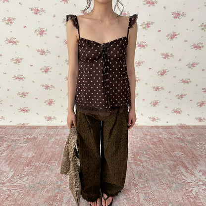 Leopard Print Vintage Vacation Camisole