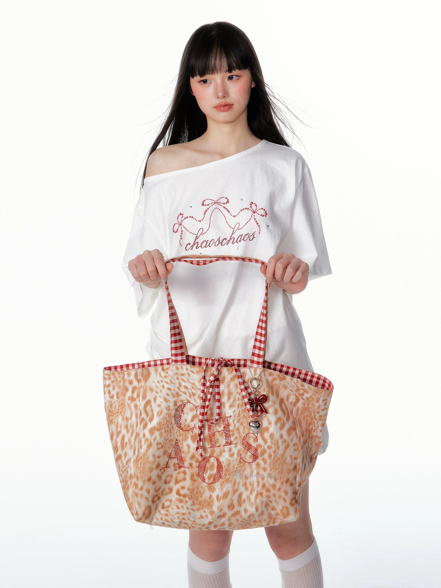 Crystal-Embellished Reversible Large Tote Bag