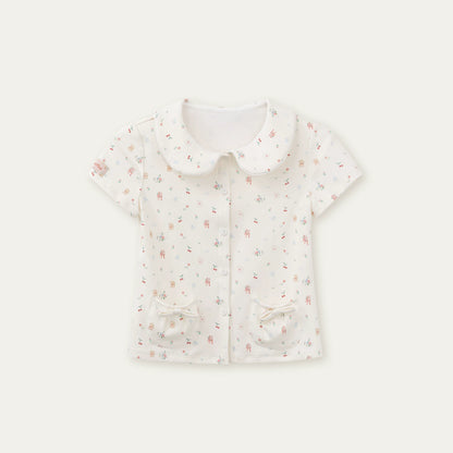 Summer Soliloquy Doll Collar Short Sleeve Tee