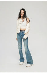 2-in-1 Flared Jeans - CHINASQUAD