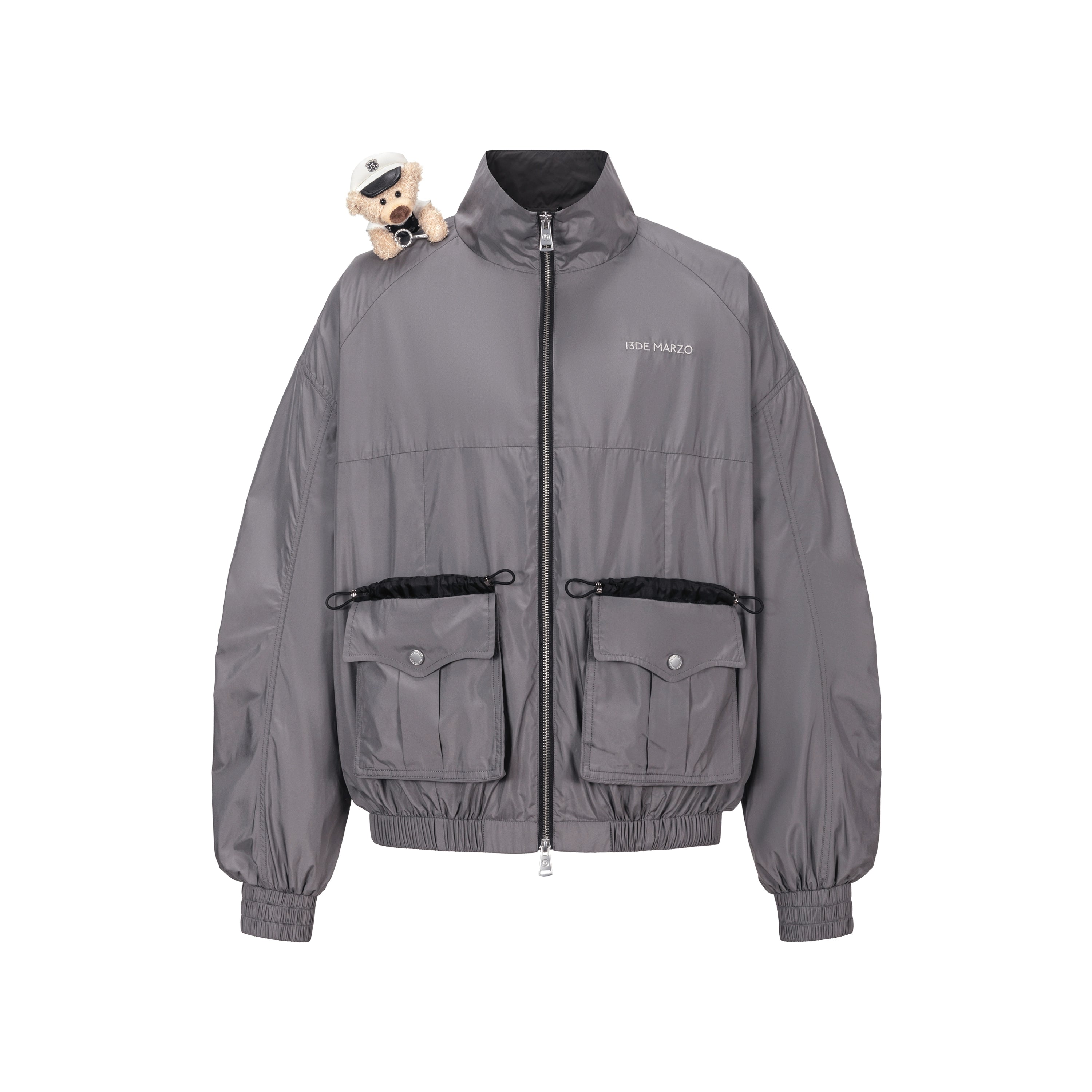 Bear Sheriff Retro Collar Track Jacket
