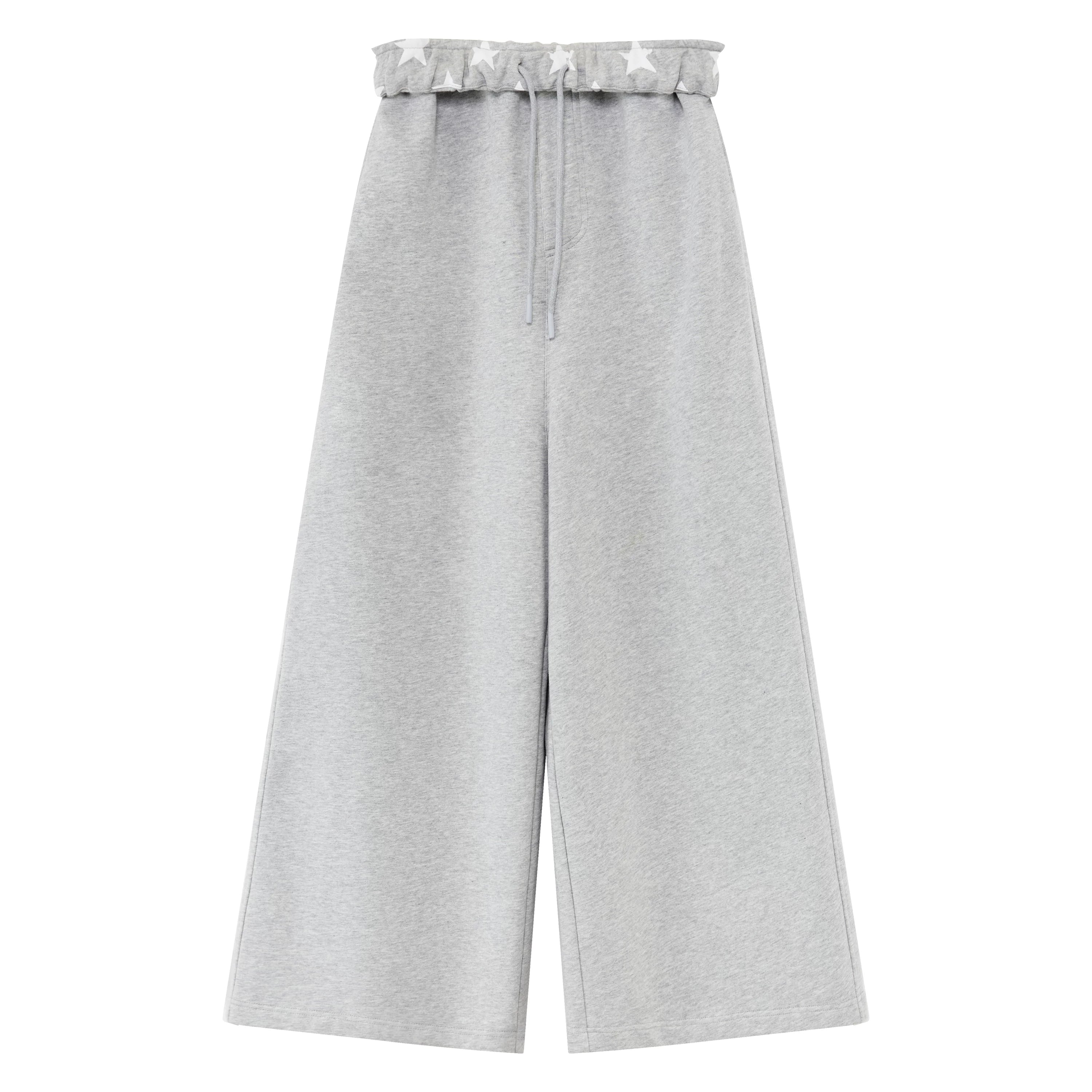 Hooded Sweatshirt &amp; Wide-Leg Sweatpants Set