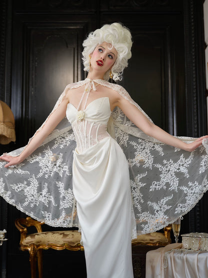 Magic Enchantment Satin Corset Wedding Dress