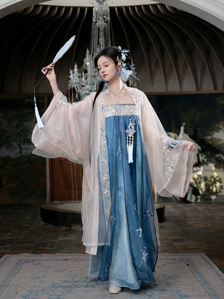 &quot;玉兰时雨&quot; Modern-style Hanfu Set