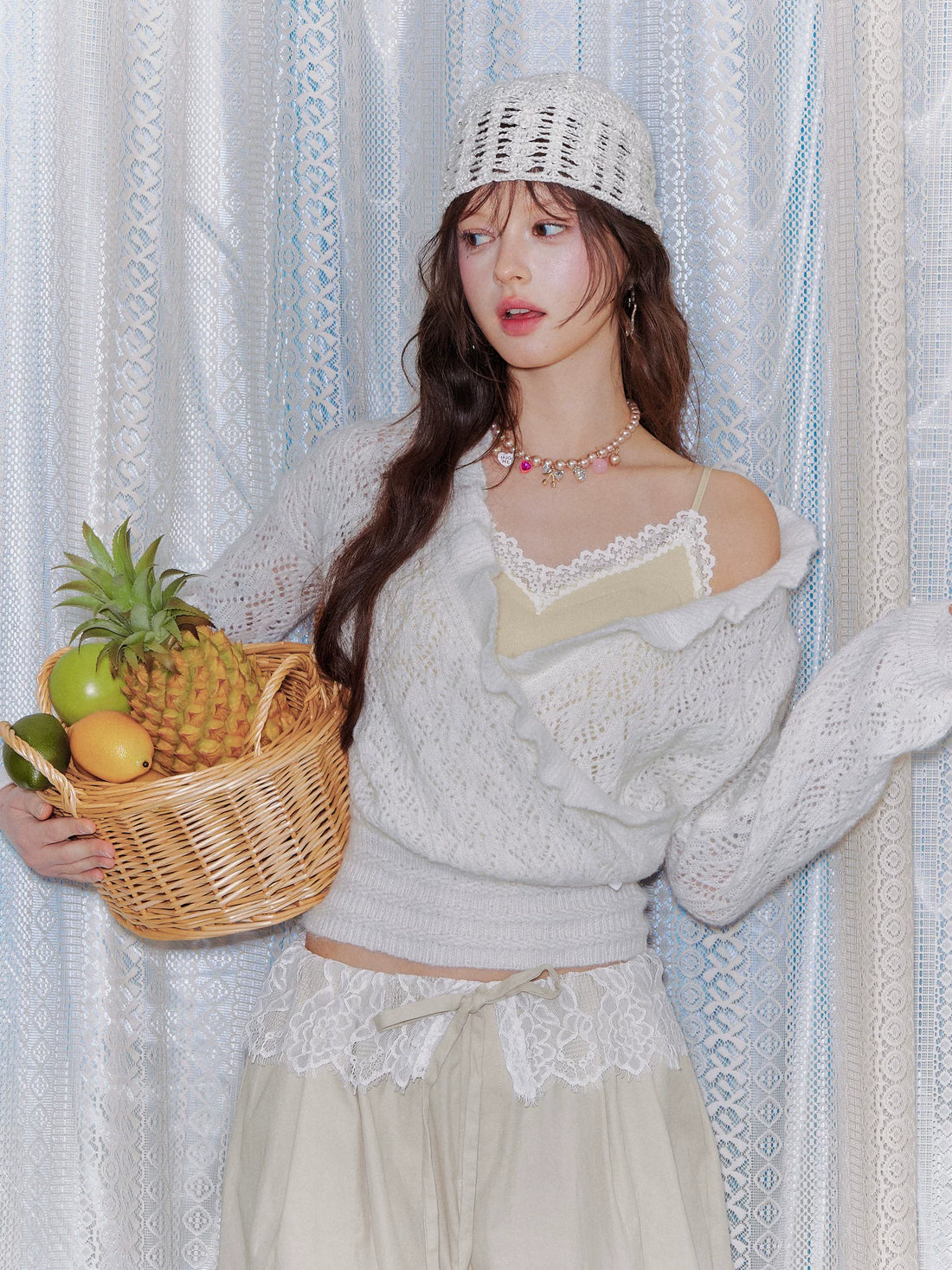 Lace Panel Slim-Fit Camisole