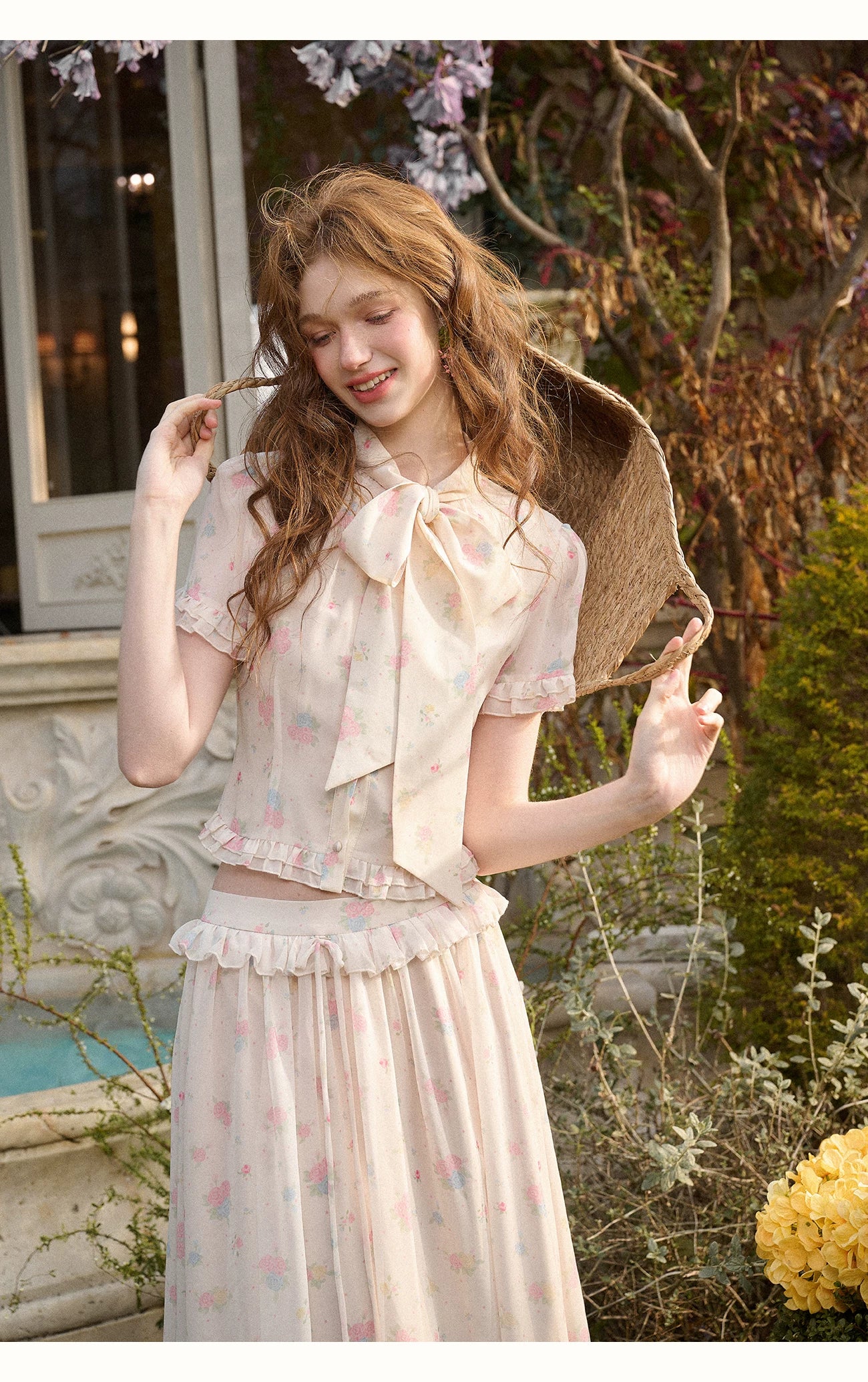 Island Holiday Chiffon Printed Set