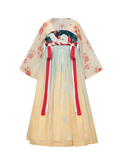 &quot;长命缕·龙女&quot; Modern-style Hanfu Dress for Kids