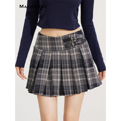 High-Waist Pleated Skirt