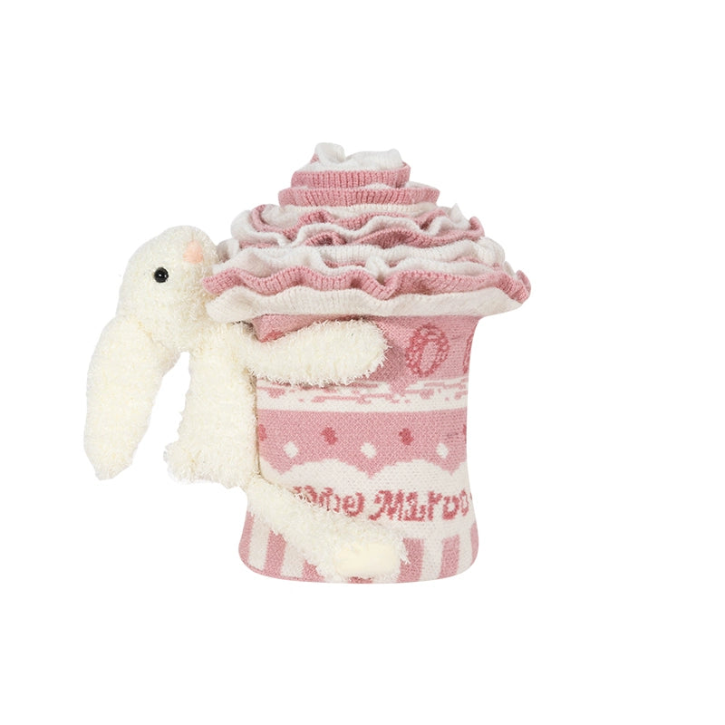 Layered Knit Cake Scarf