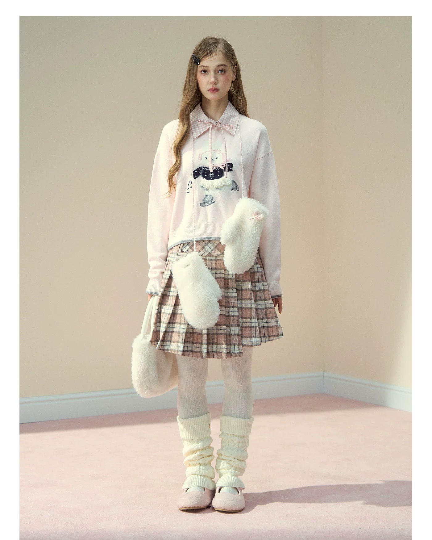 Bunny Diary Collar Sweater