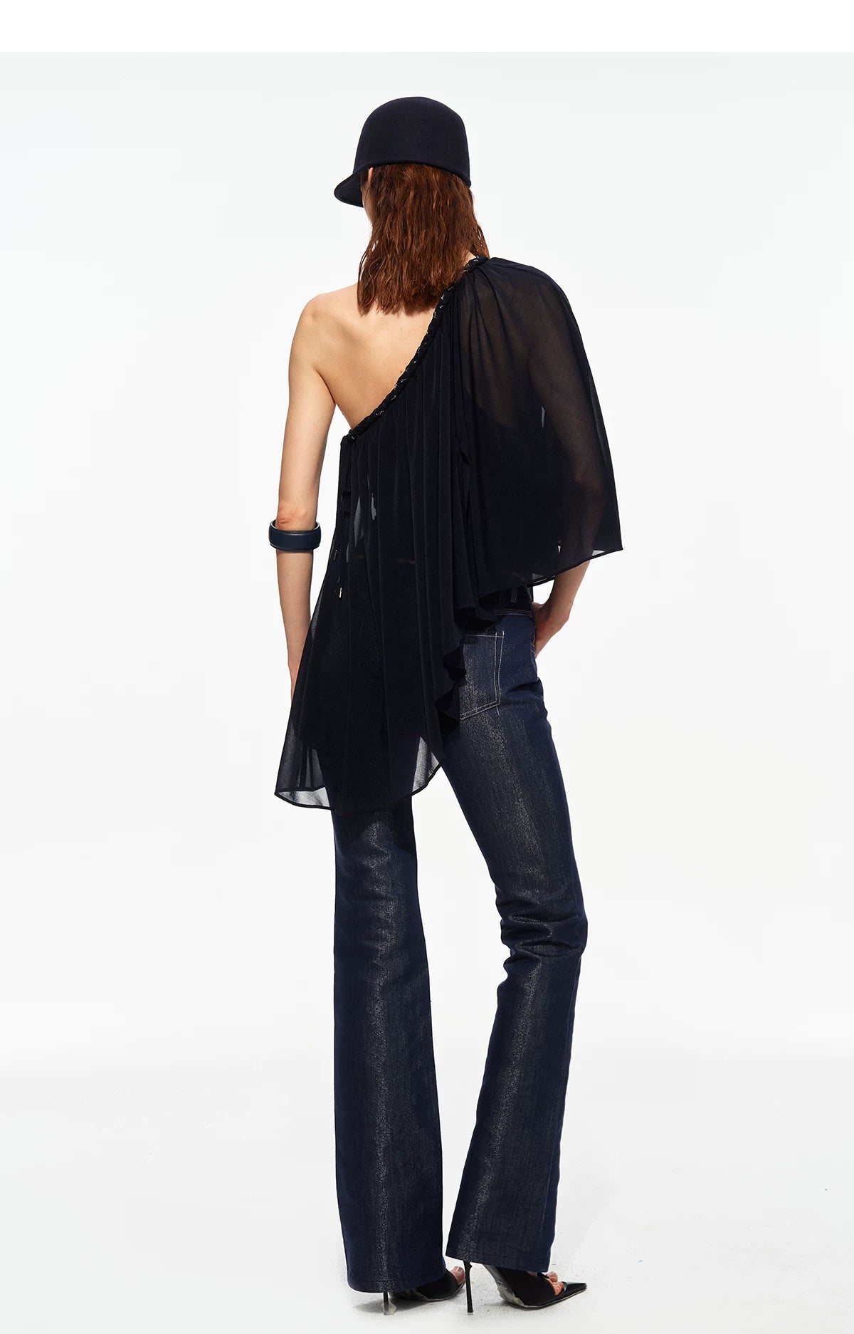 Pearl Sheen Flare Jeans