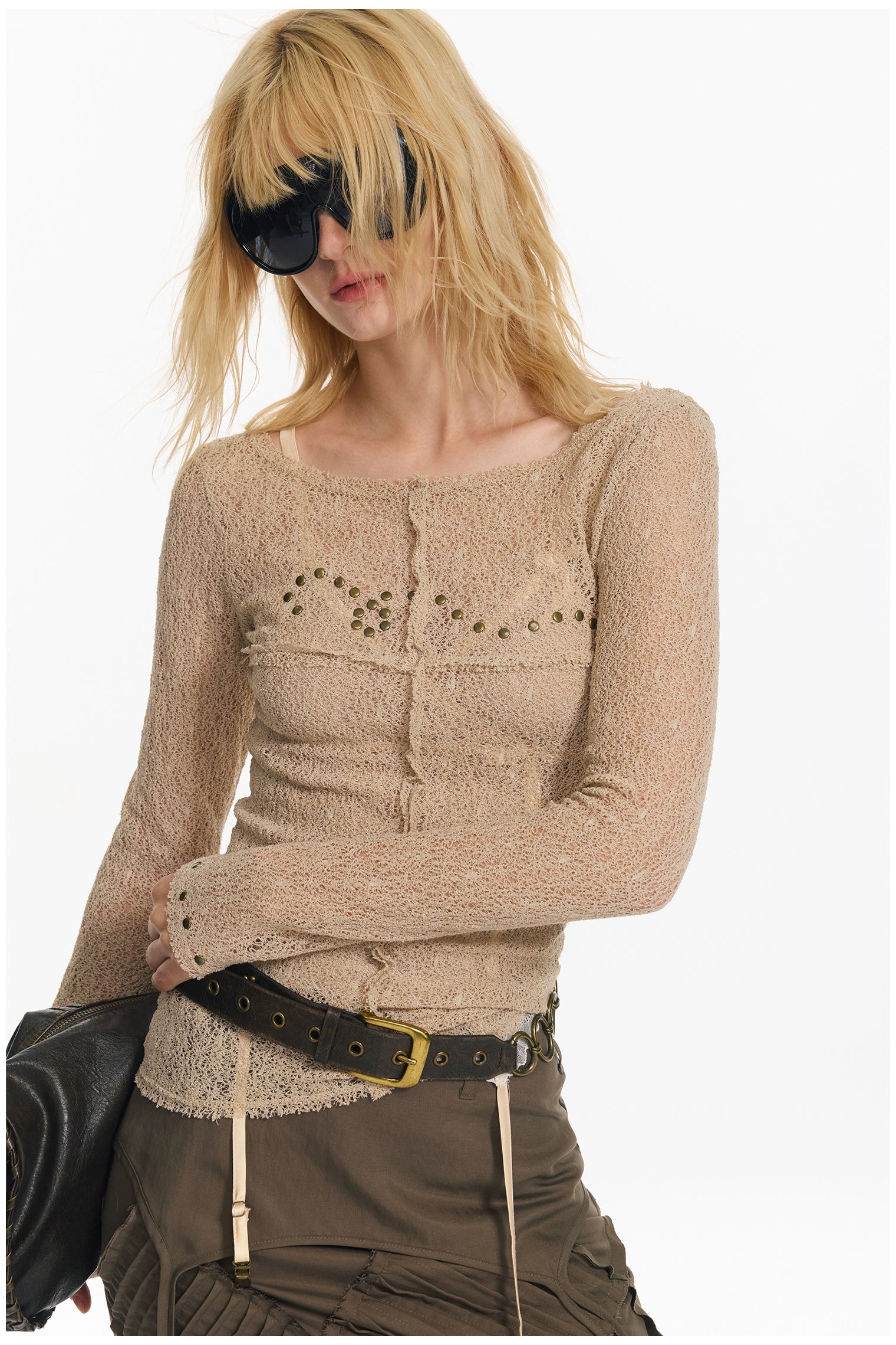 Sequin Punk Mesh Cardigan