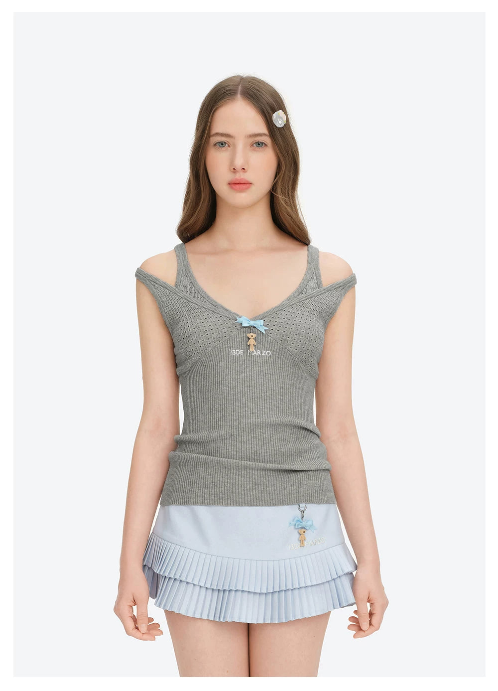 Floral Layered Knit Tank