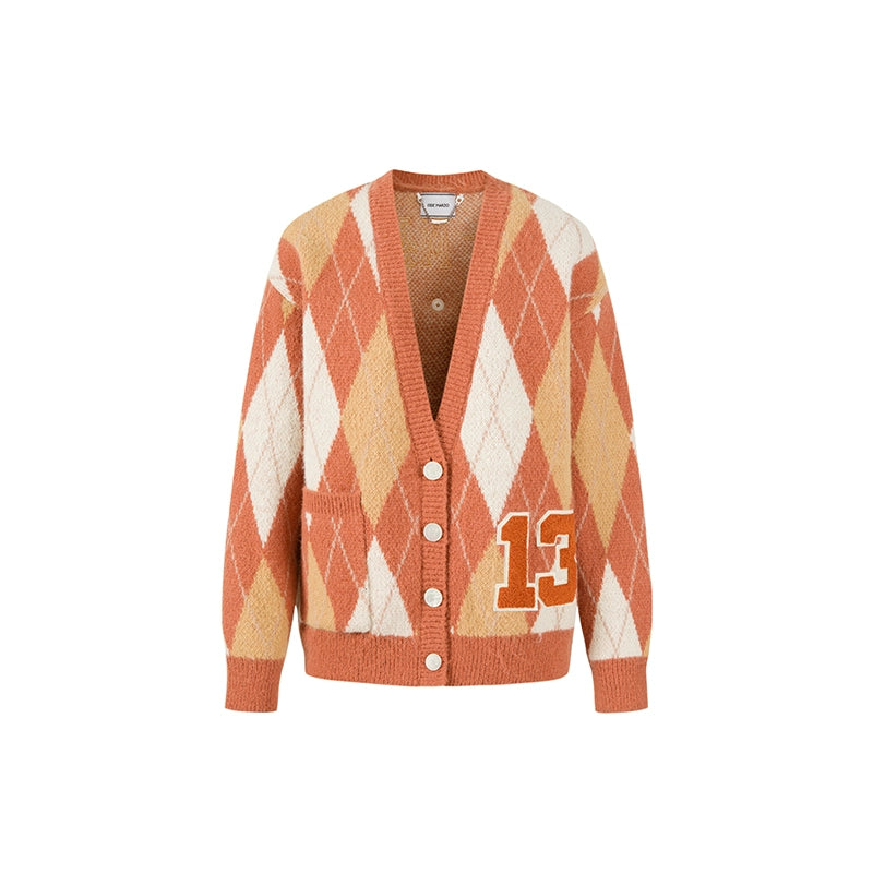 Golden Knit Sweater &amp; Vintage Cardigan Set