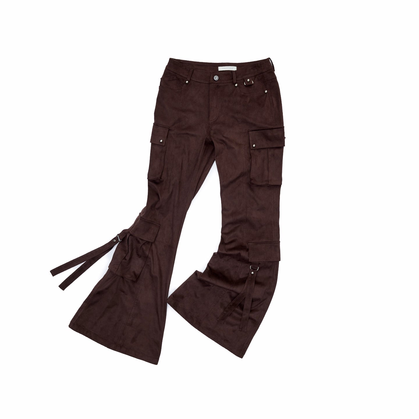 Studded Pocket Flared Utility Pants