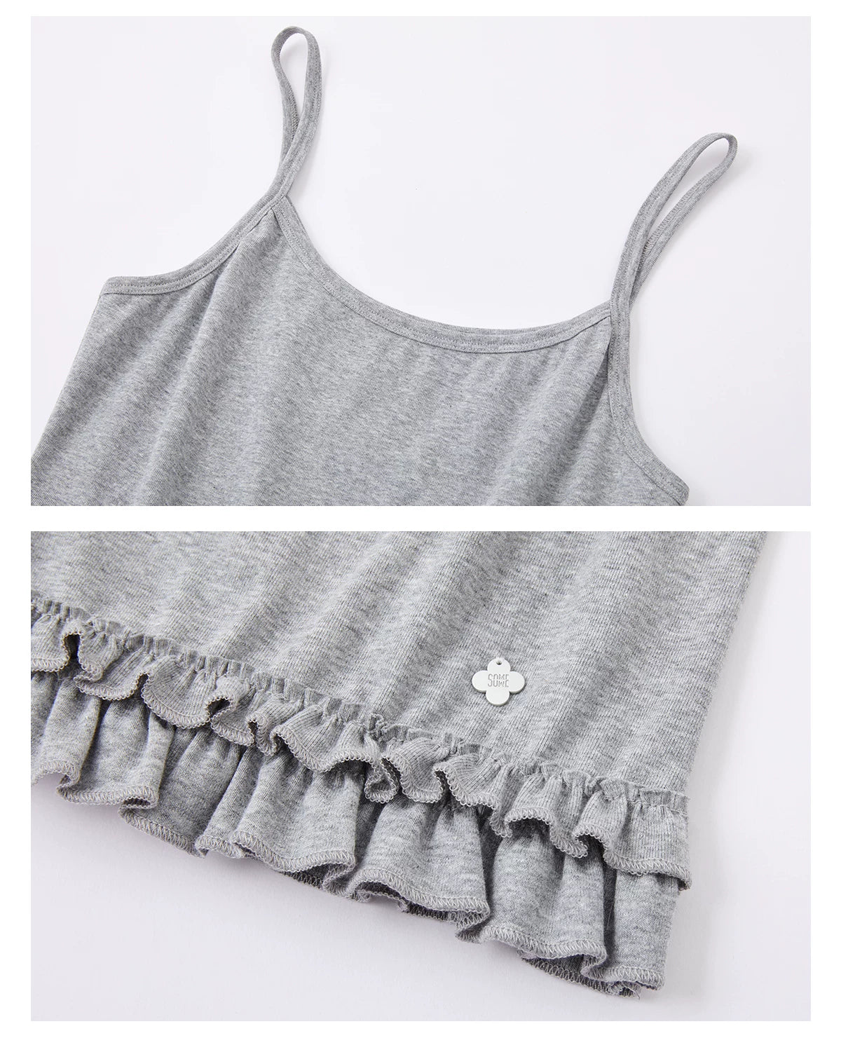 Layered Ruffle Trim Two-Piece Short Sleeve Top